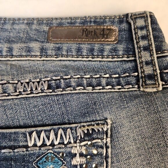 NWT Wrangler Rock 47 Womens Jeans WJX15DM 35x32 *39x33 Cowgirl Bootcut High Rise - Picture 16 of 16